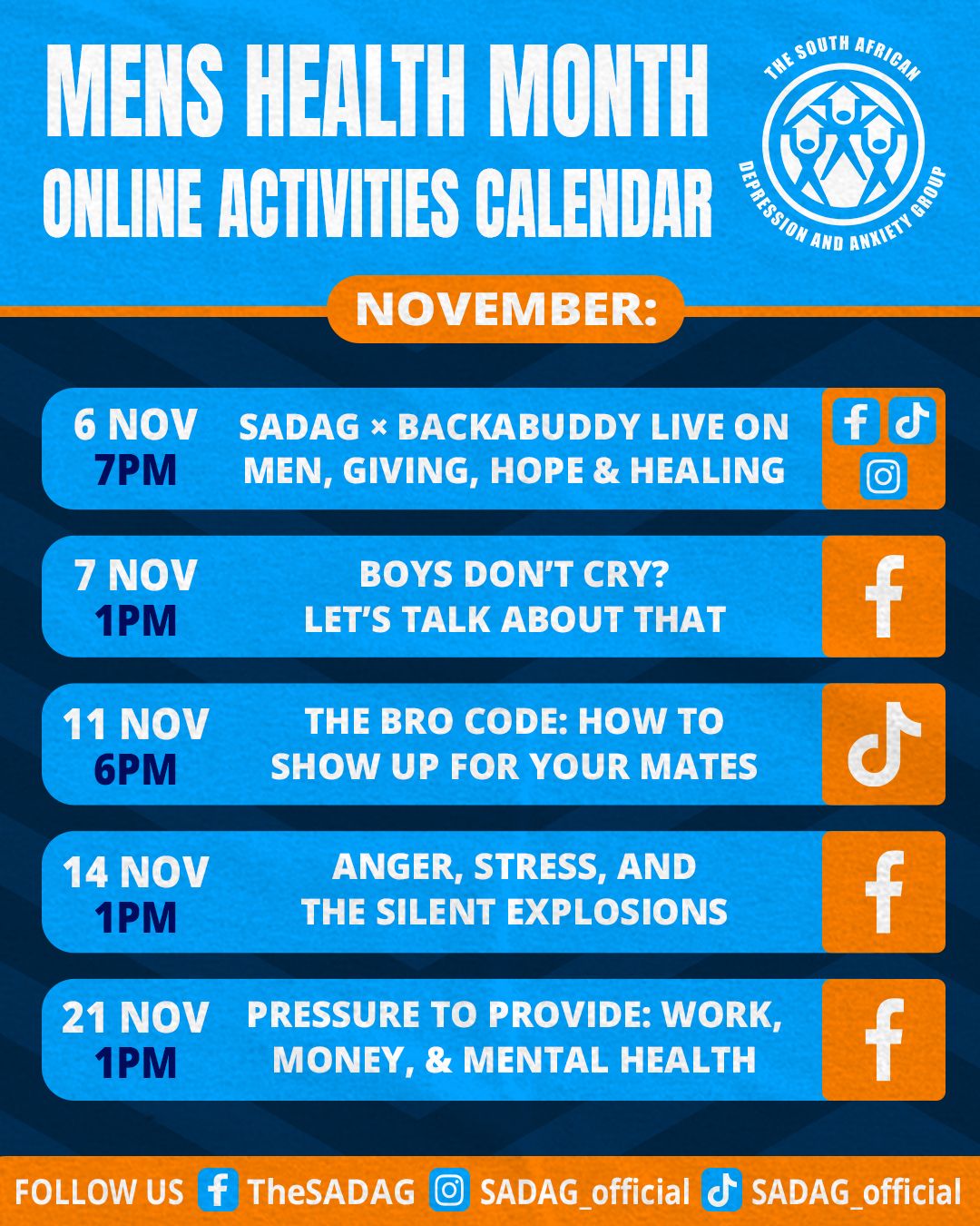 Mens Health Month Online Activities