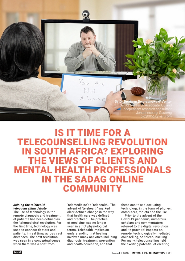 Is it time for a Telecounselling Revolution in South Africa?